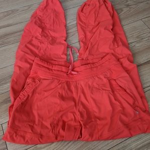 Lululemon dance studio red athletic pants unlined